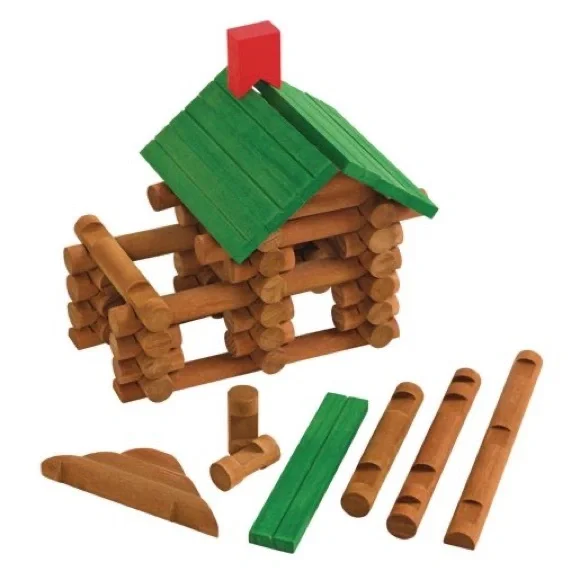 Tumble Tree Timbers Real Wood Interlocking Building Logs Set 162 pieces - Picture 3 of 7